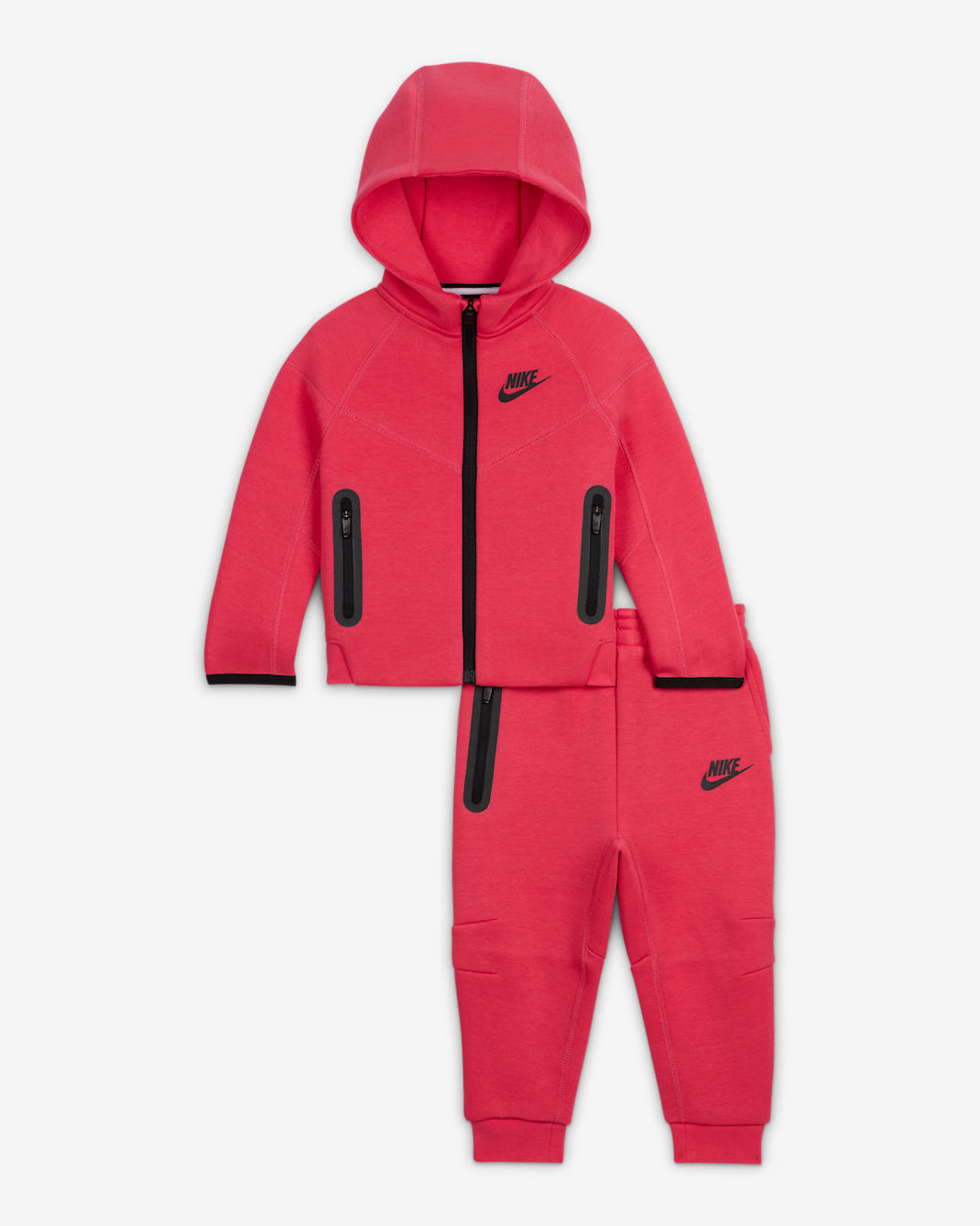 Nike Sportswear Tech Fleece Full-Zip Set Baby 2-Piece Hoodie Set - Aster Pink