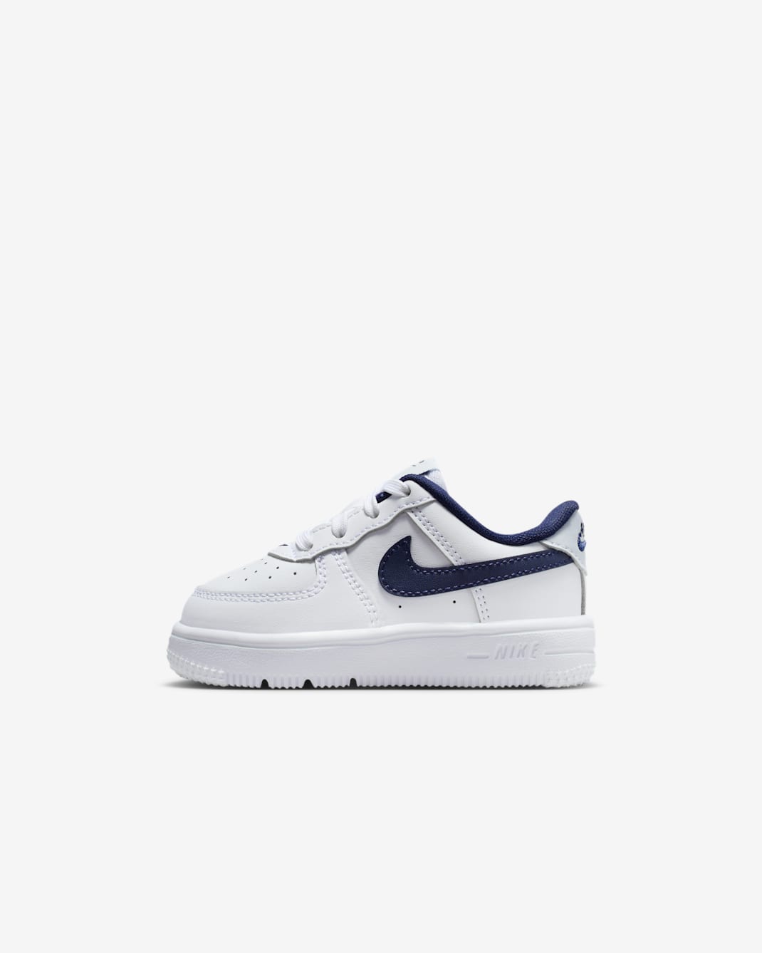 Nike Force 1 Low Baby/Toddler Shoes - White/Football Grey/Midnight Navy