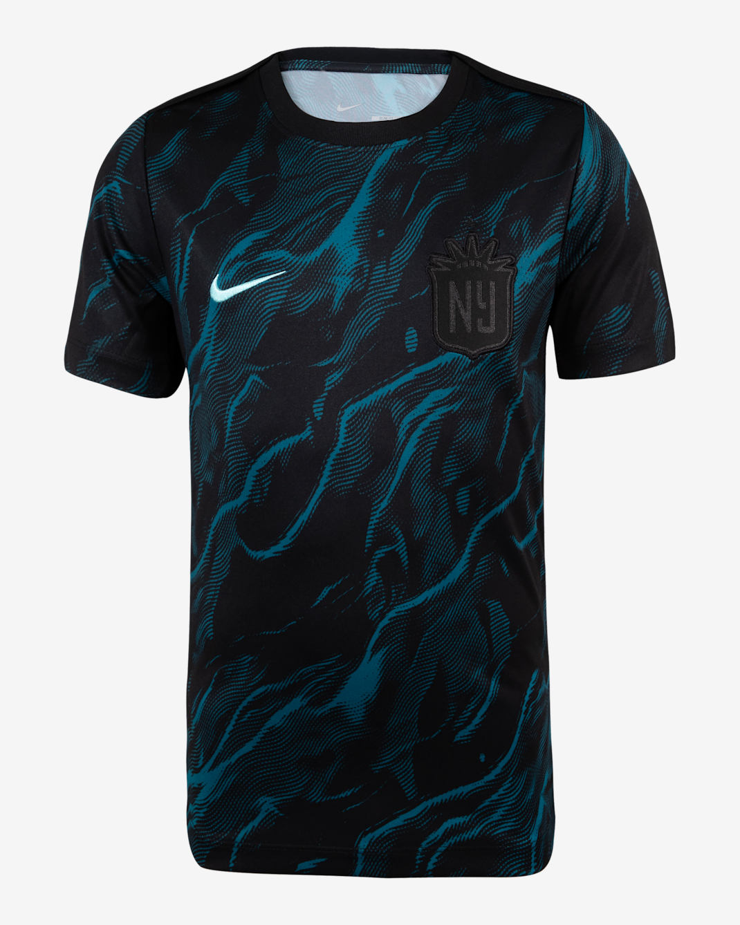 NJ/NY Gotham FC 2025 Big Kids' Nike NWSL Short-Sleeve Pre-Match Top - Marina