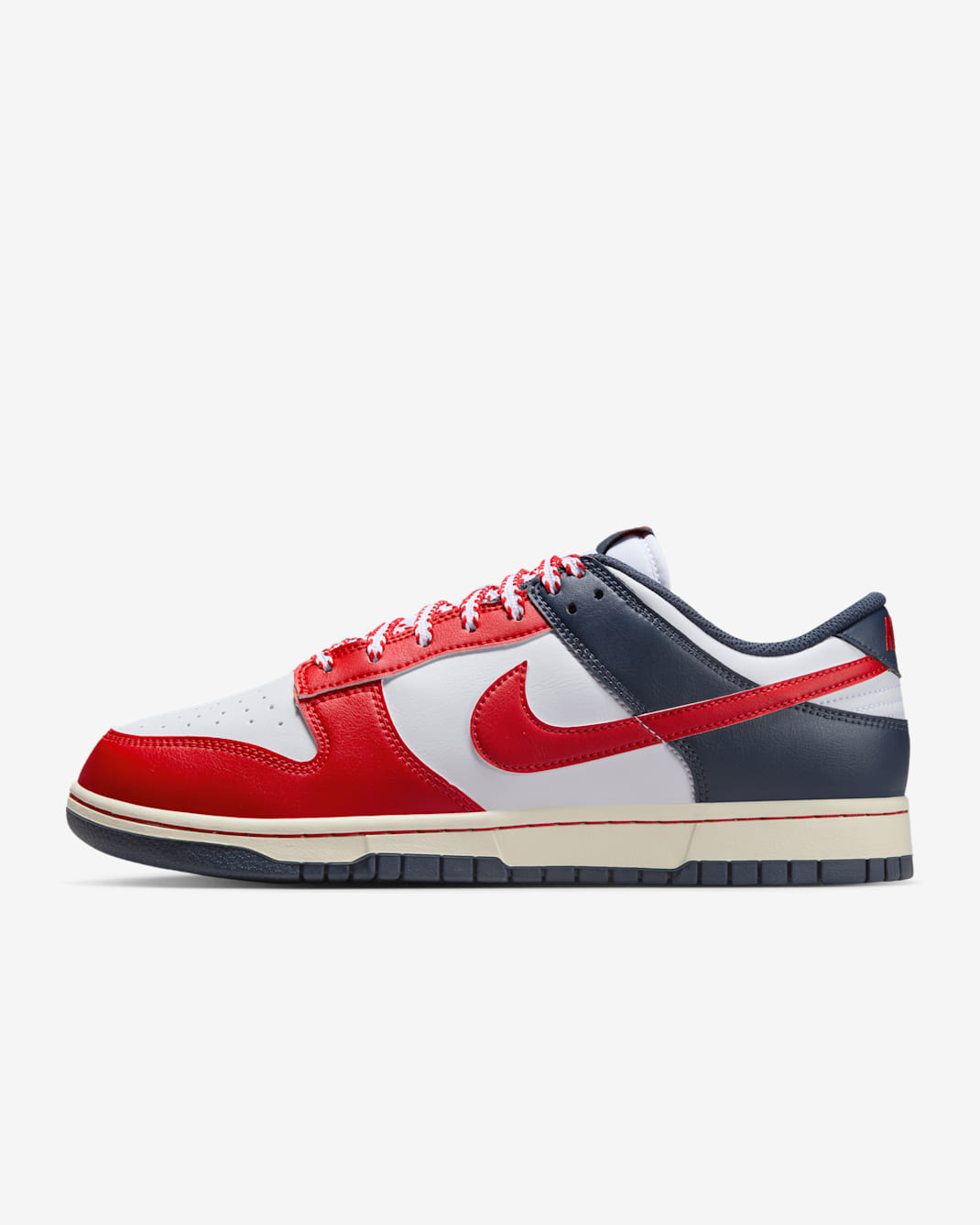 Nike Dunk Low Retro Men's Shoes - White/Thunder Blue/Coconut Milk/University Red