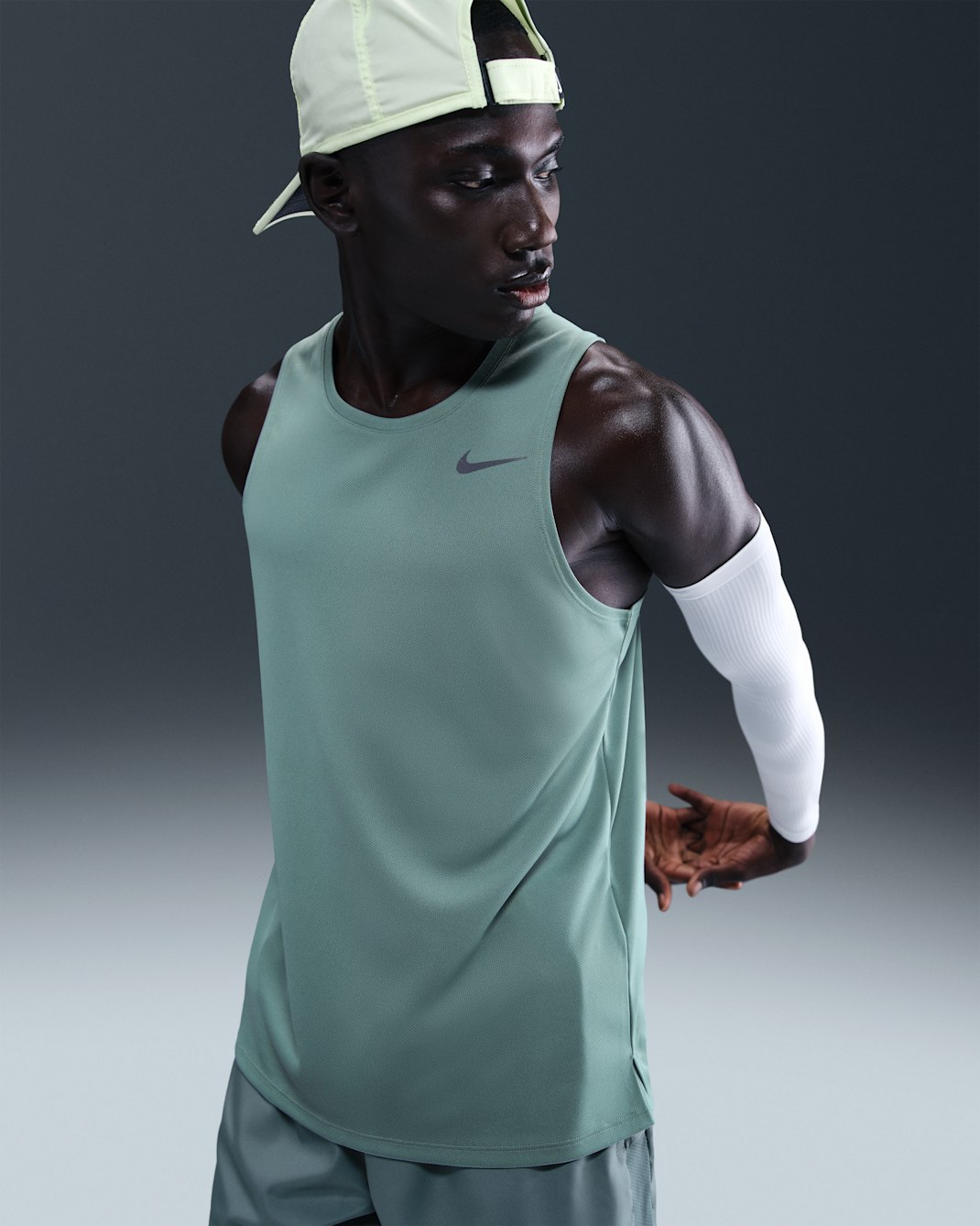 Nike Miler Men's Dri-FIT Running Tank Top - Cannon