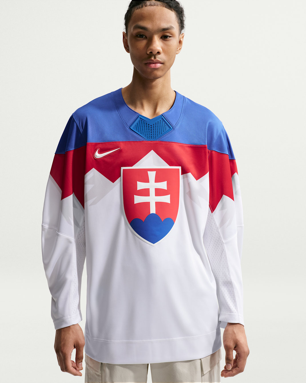 Maglia da hockey Nike "Team Slovacchia" – Uomo - Bianco