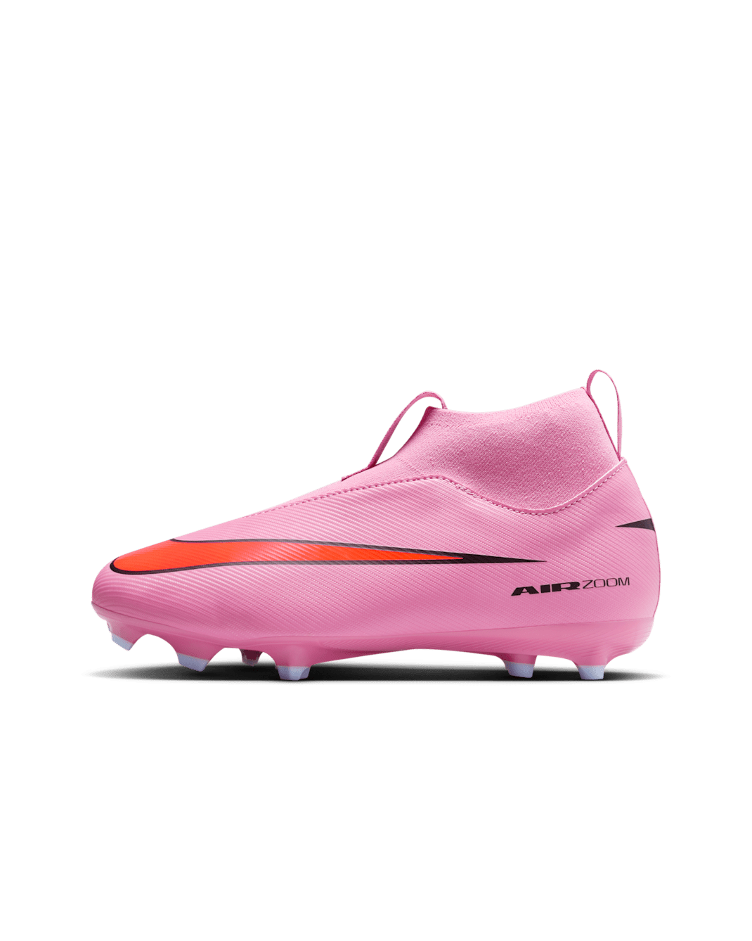 Nike Jr. Mercurial Superfly 10 Academy Yüksek Bilekli Küçük/Genç Çocuk Çoklu Zemin Kramponu - Magic Flamingo/Total Crimson/Siyah