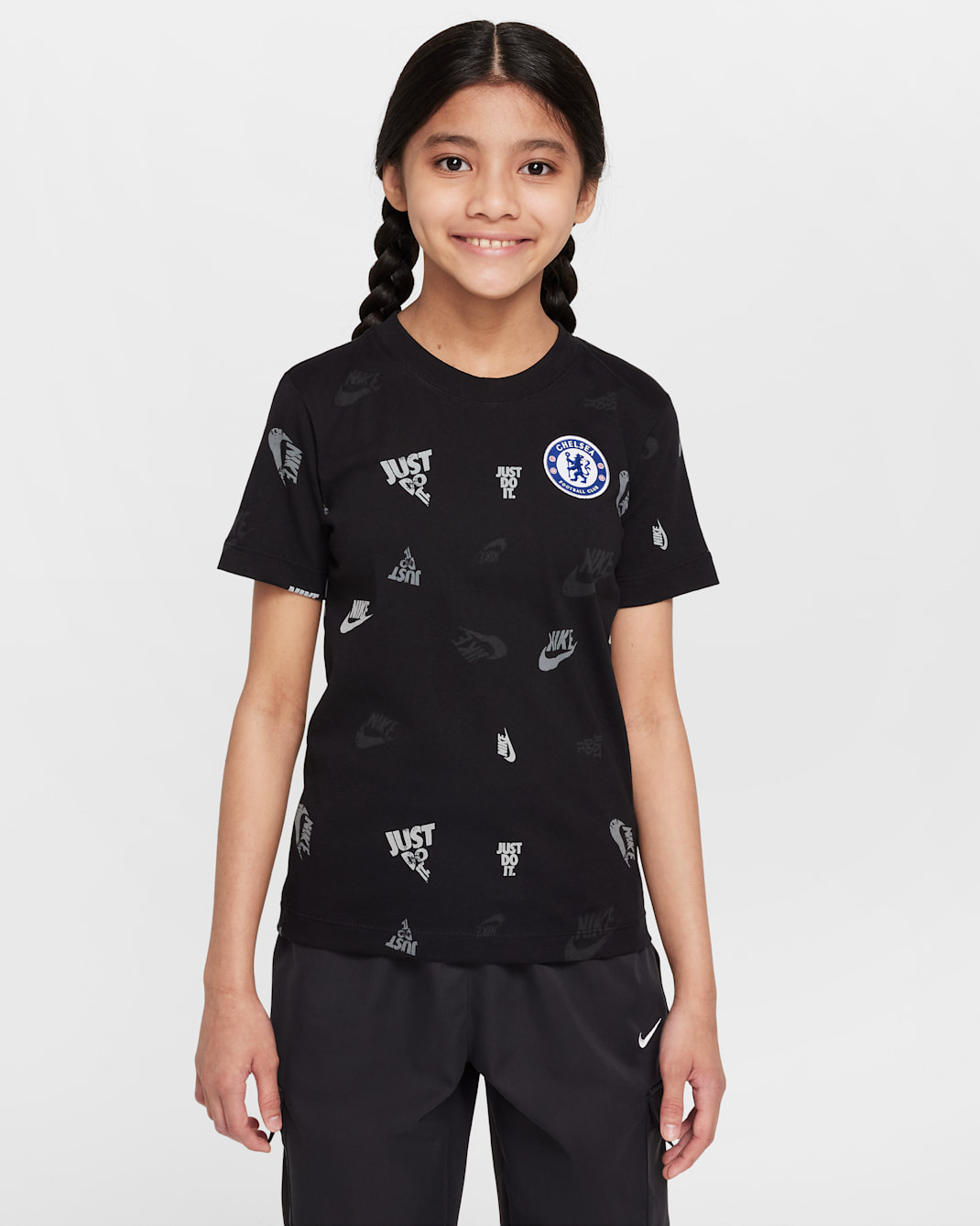 T-shirt imprimé Nike Football Chelsea FC pour ado - Noir