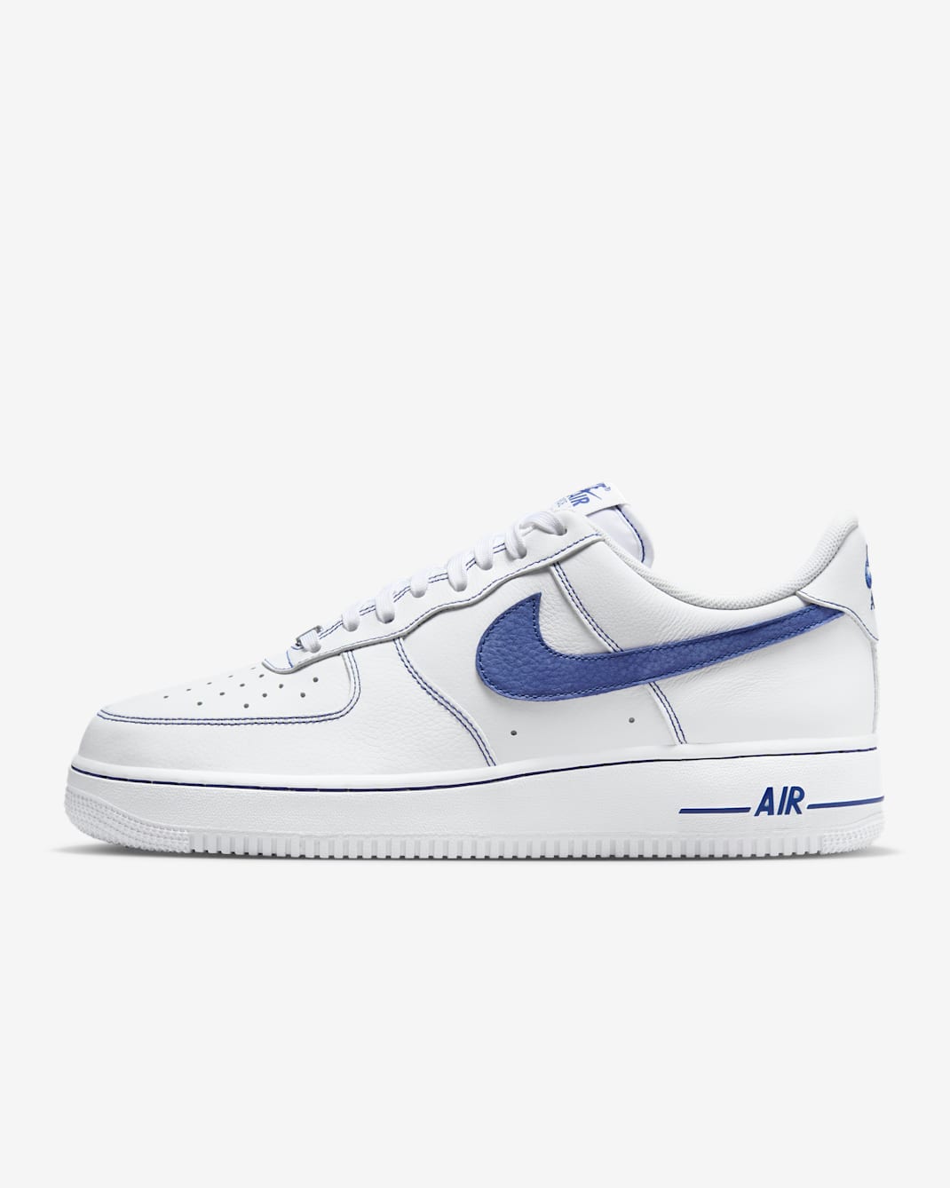 Nike Air Force 1 '07 LV8 Men's Shoes - White/Deep Royal Blue