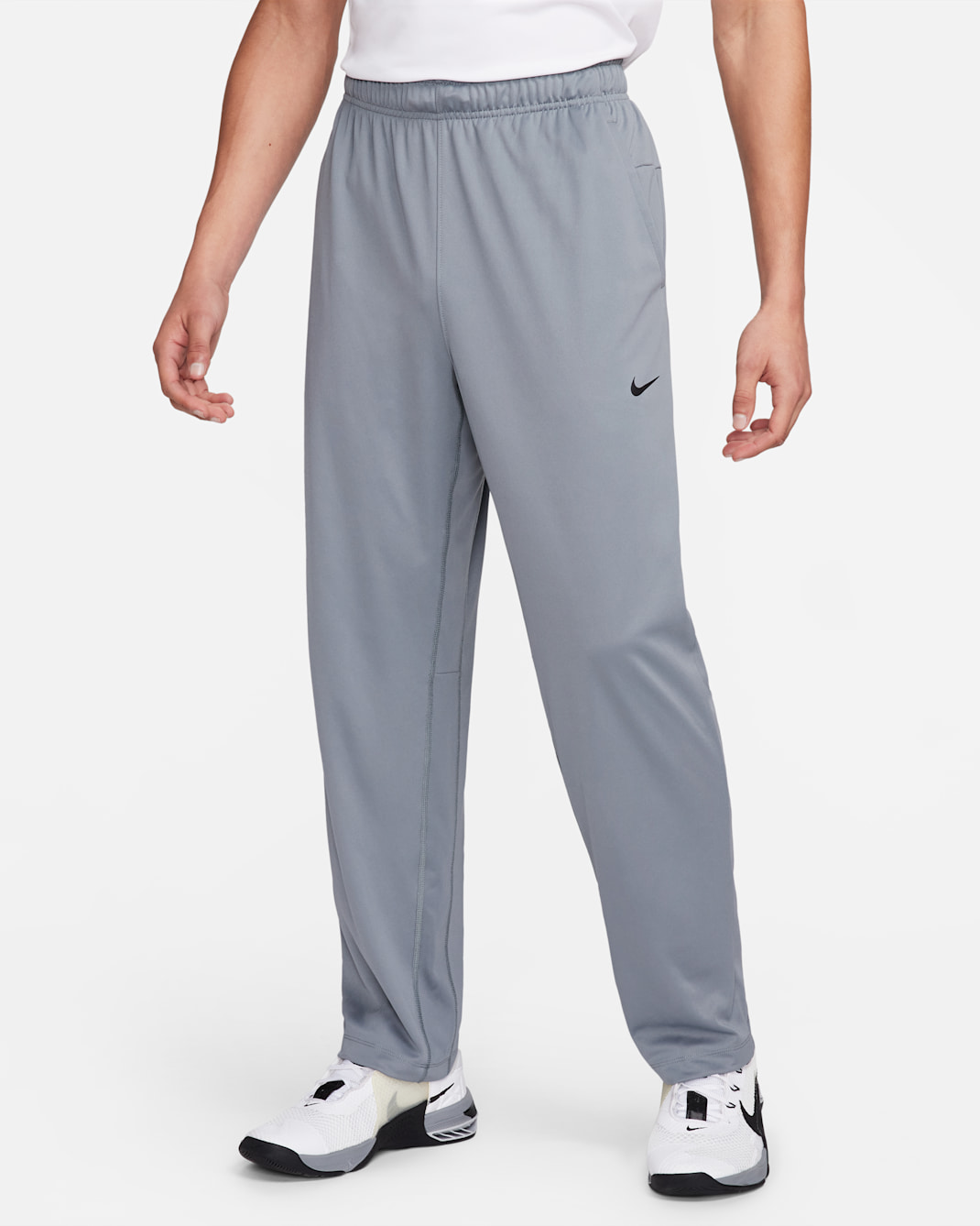 Nike Totality Men's Dri-FIT Open Hem Versatile Pants - Smoke Grey/Black