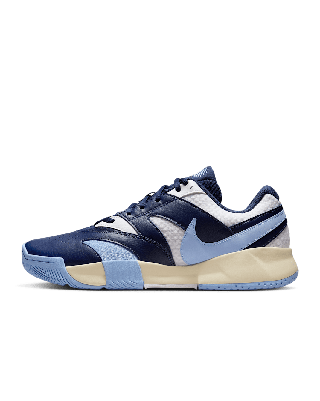 NikeCourt Lite 4 Men's Tennis Shoes - White/Midnight Navy/Psychic Blue