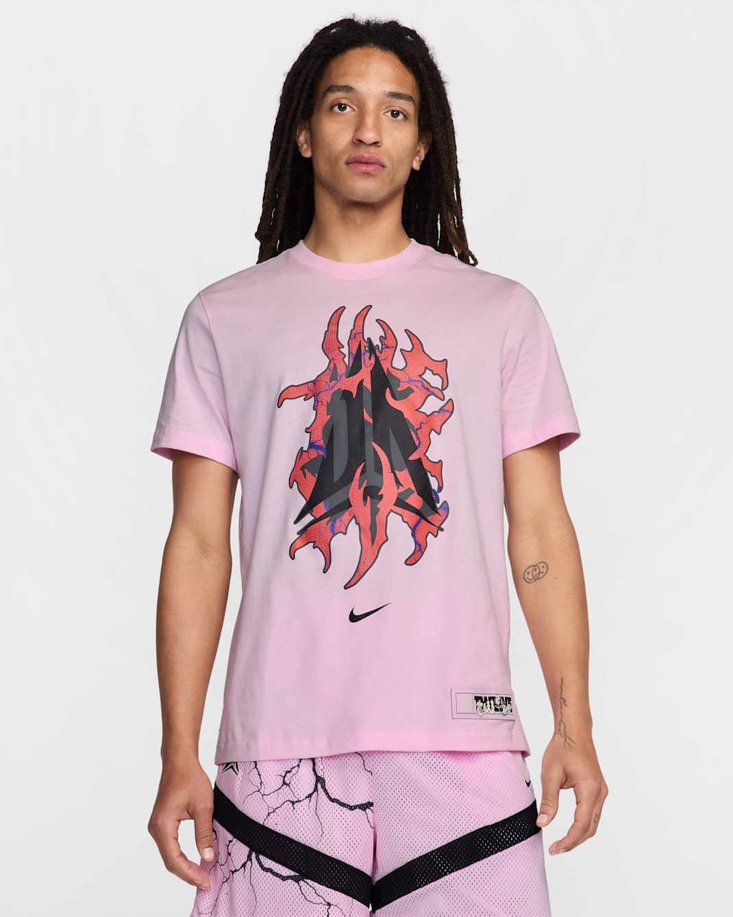 Ja Men's Basketball T-Shirt - Pink Foam