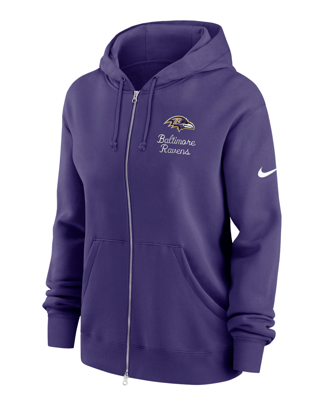 Baltimore Ravens Phoenix Rewind Women's Nike NFL Full-Zip Hoodie - Purple