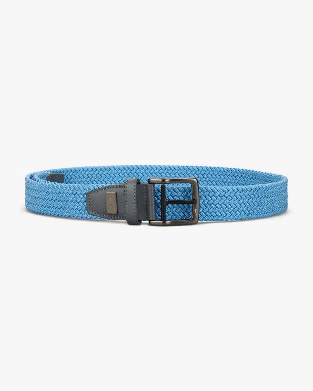 Nike Men's Stretch Woven Golf Belt - Light Blue/Grey/Silver/Silver