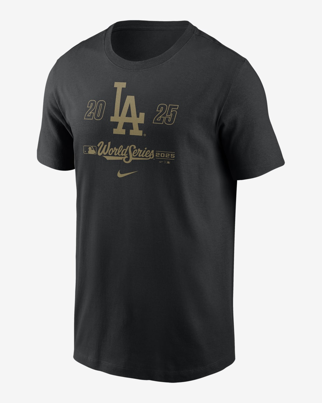 Los Angeles Dodgers 2025 World Series Participant Worldwide Men's Nike MLB T-Shirt - Black