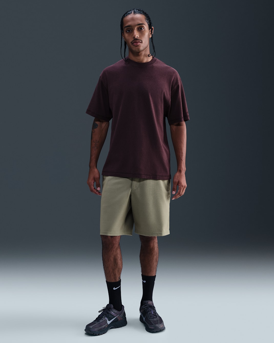Υφαντό σορτς Nike Wool Classics - Light Army