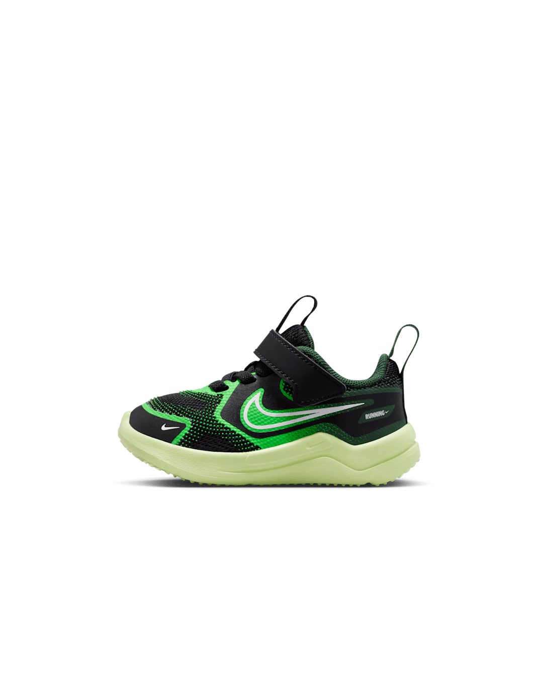 Nike Cosmic Runner Baby/Toddler Shoes - Black/Light Liquid Lime/Fir/White