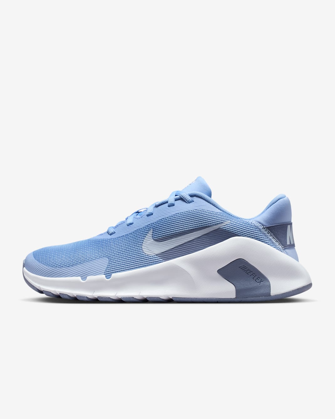 Nike Flex Train Women's Workout Shoes - Aluminum/World Indigo/White/Ghost