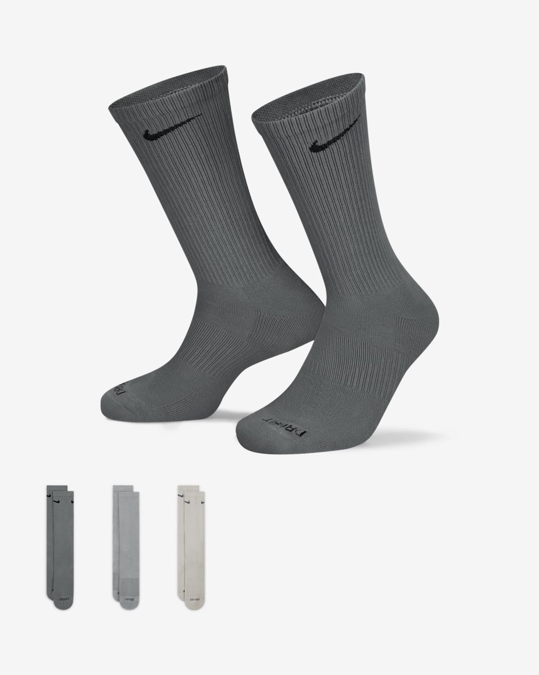 Nike Everyday Plus Cushioned Training Crew Socks (3 Pairs) - Multi-Colour