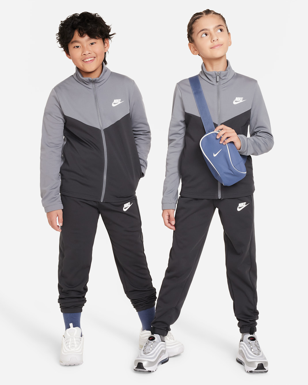 Survêtement Nike Sportswear pour ado - Smoke Grey/Anthracite/Blanc
