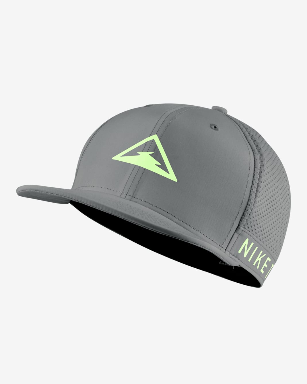 Casquette de trail Nike Dri-FIT Pro - Particle Grey/Barely Volt