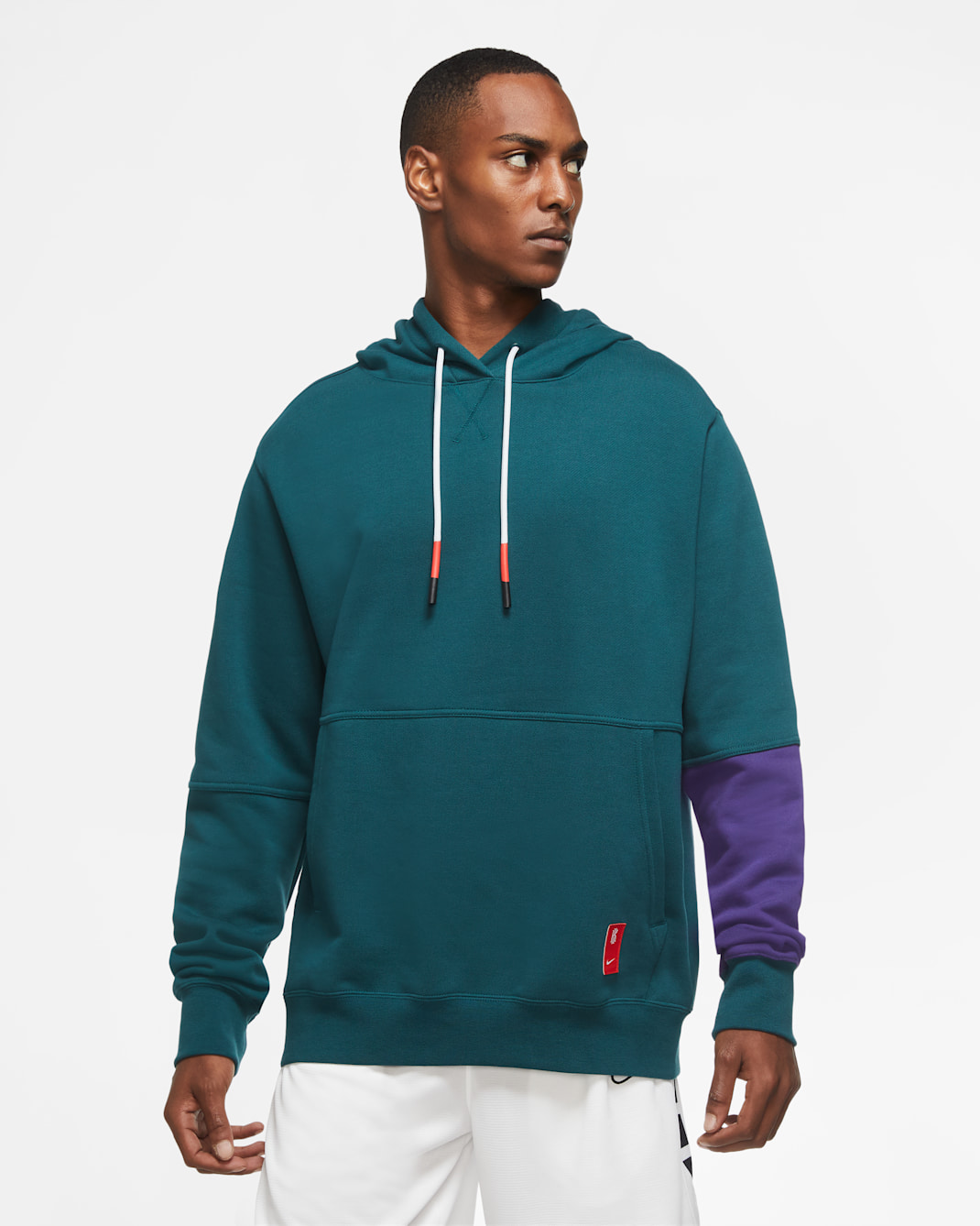 Felpa pullover con cappuccio Kyrie - Uomo - Dark Atomic Teal/New Orchid/Nero/Chile Red
