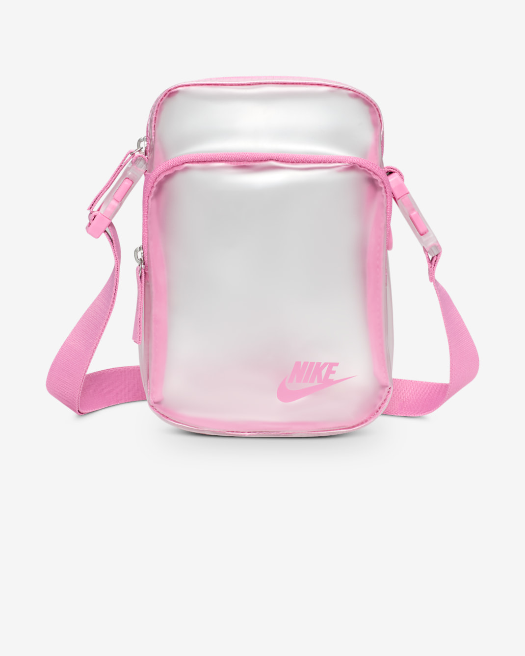กระเป๋าพาดลําตัว Nike Heritage Crystal (4 ล.) - Clear/Magic Flamingo/Magic Flamingo