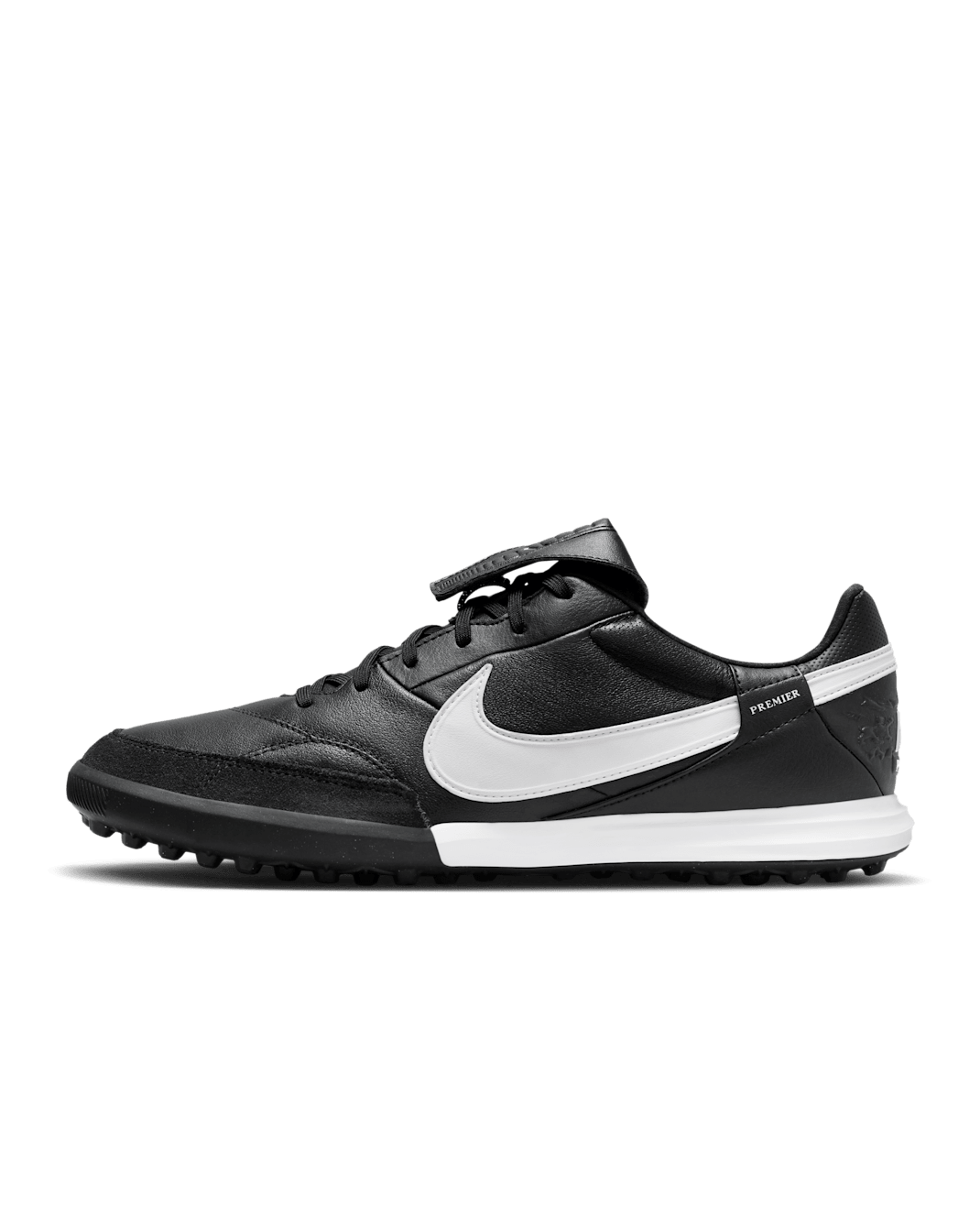 Nike Premier 3 TF fotballsko med lav profil - Svart/Hvit