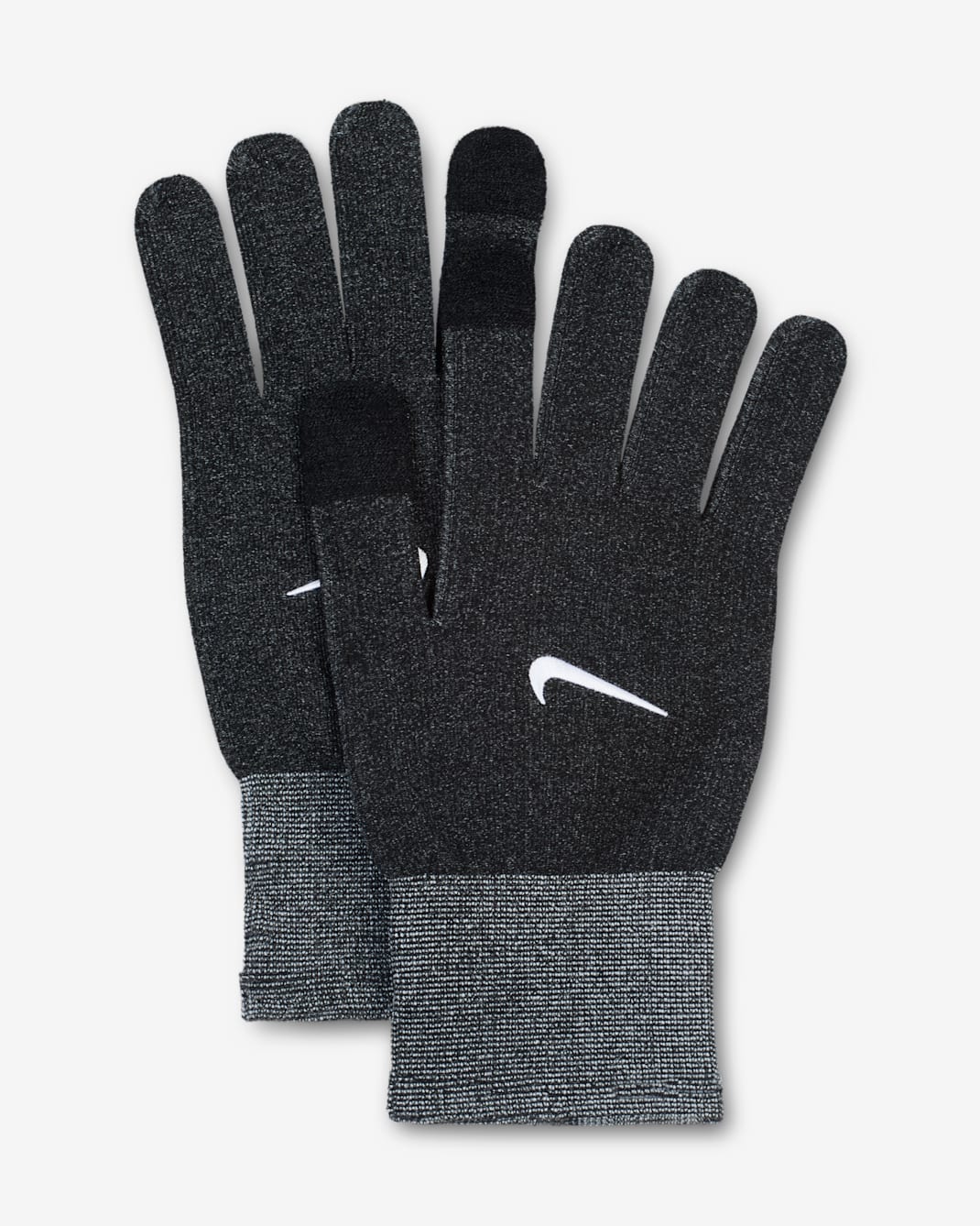 Guantes de correr de tejido Knit Dri-FIT Nike Trail (1 par) - Negro
