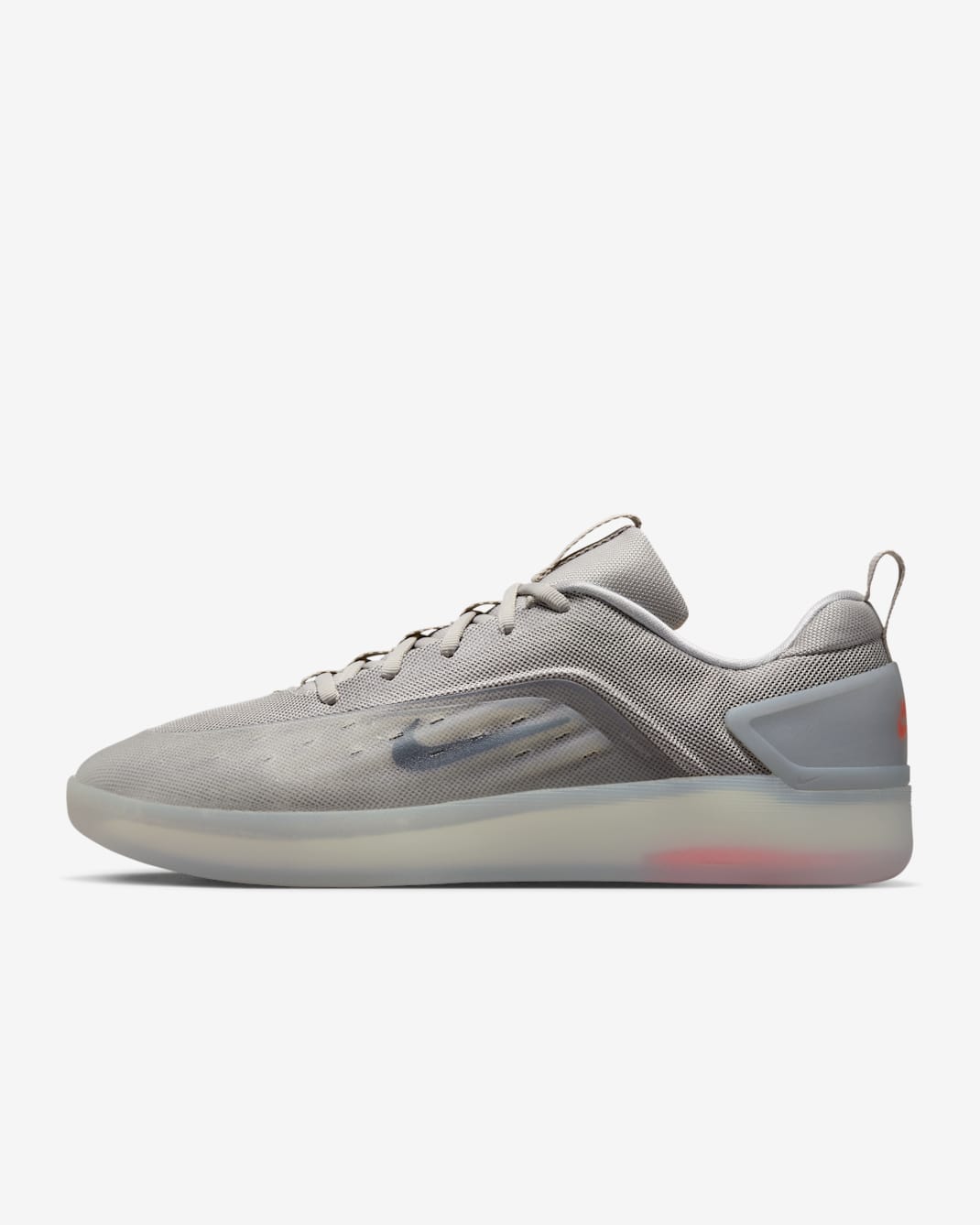 Nike SB Zoom Nyjah 4 Skate Shoes - College Grey/Light Silver/Bright Crimson/Mink Brown
