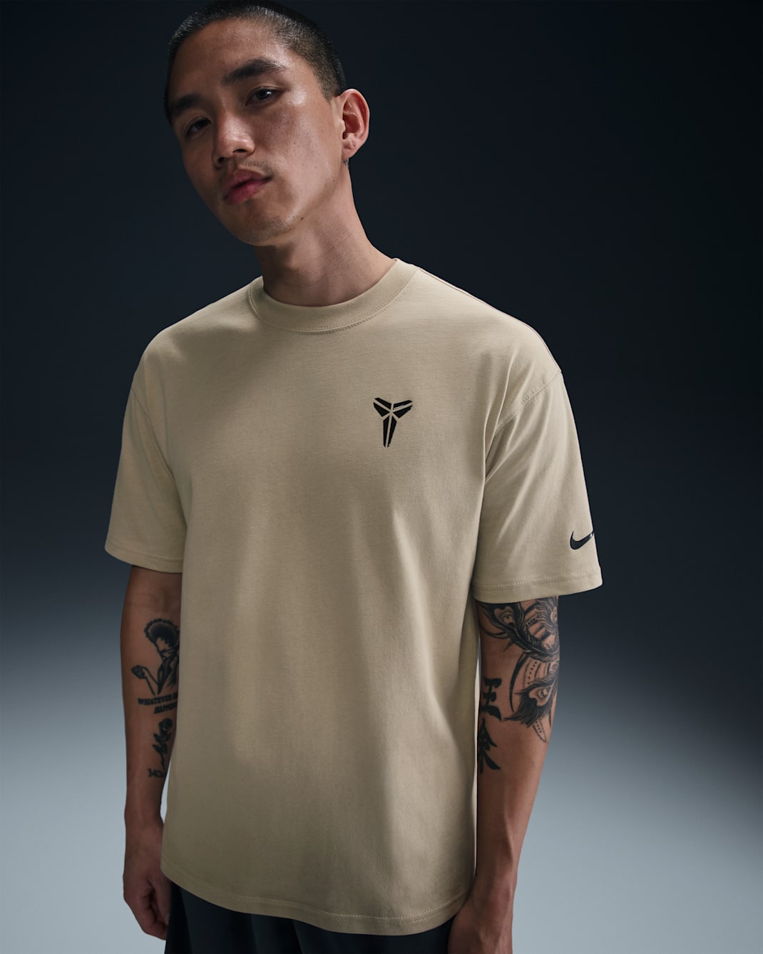 Kobe Men's Basketball T-shirt - Desert Khaki/Black