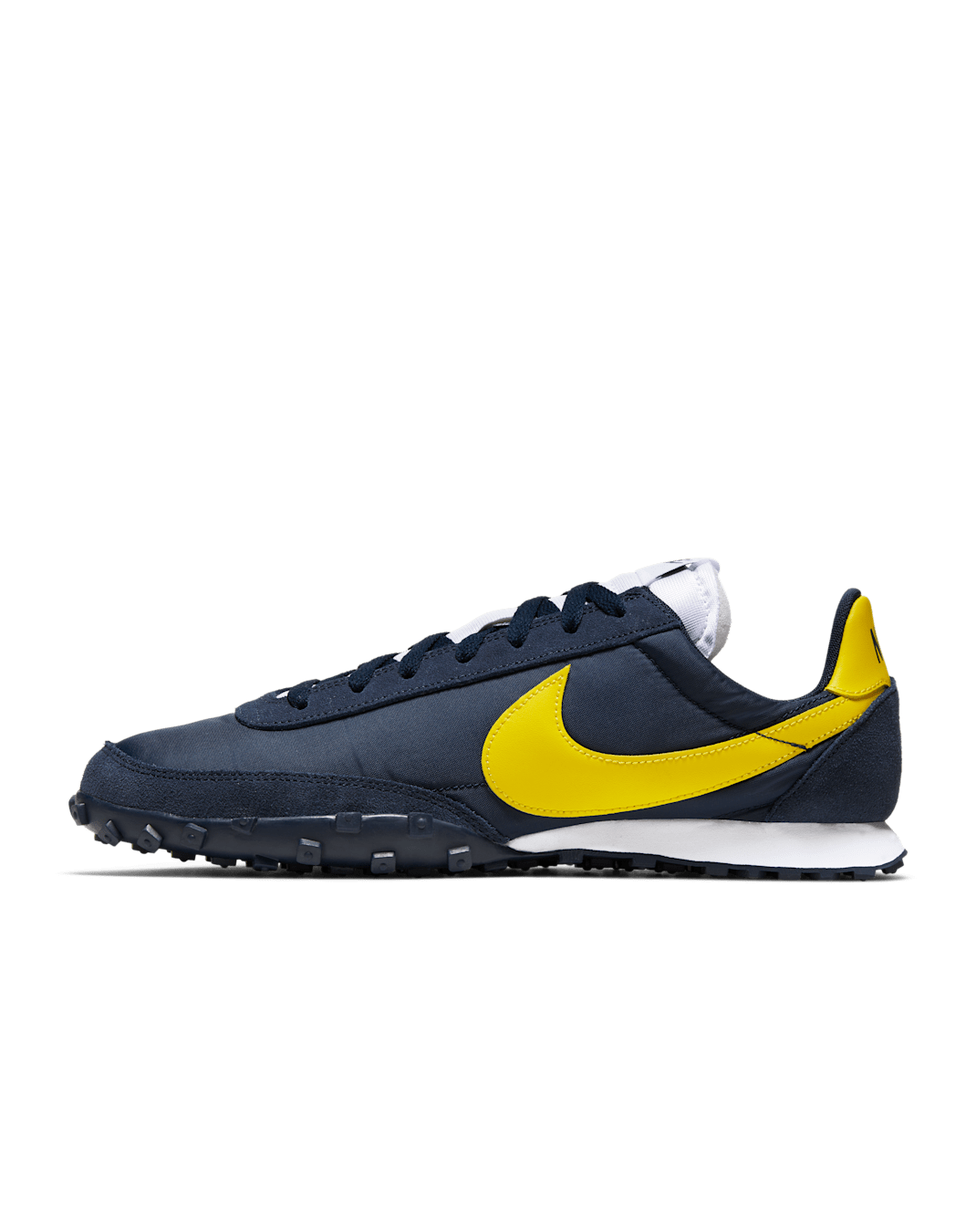 Nike Waffle Racer Men's Shoes - Obsidian/White/Chrome Yellow