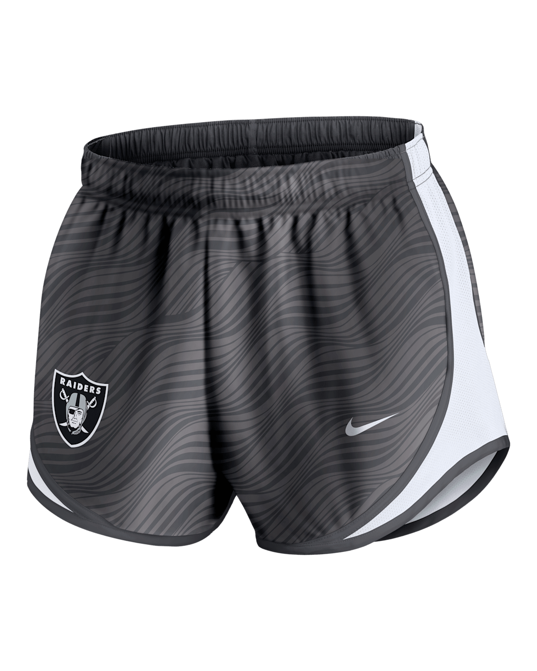 Las Vegas Raiders Tempo Women's Nike Dri-FIT NFL Shorts - Anthracite/White