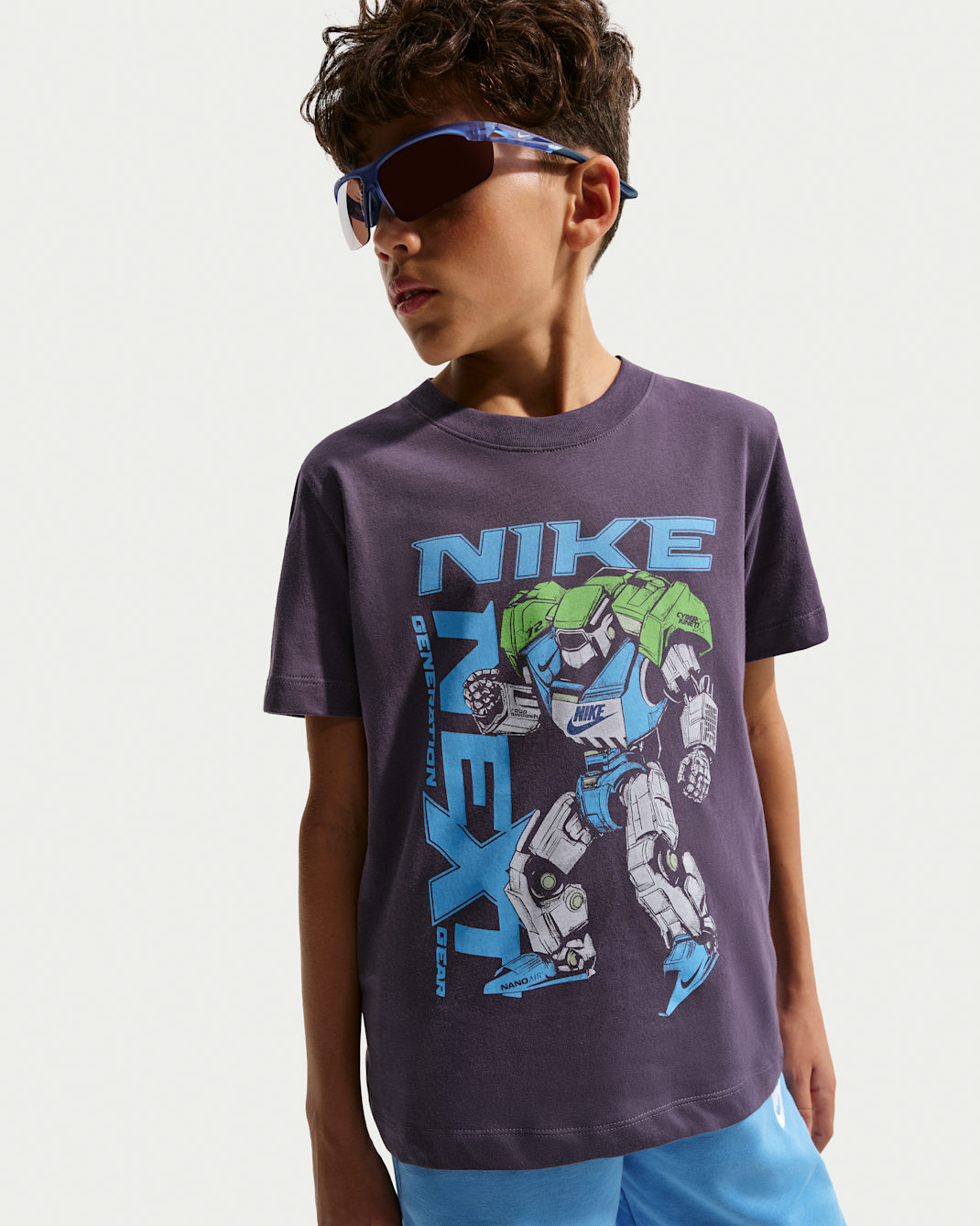 Nike Sportswear Big Kids' T-Shirt - Dark Raisin