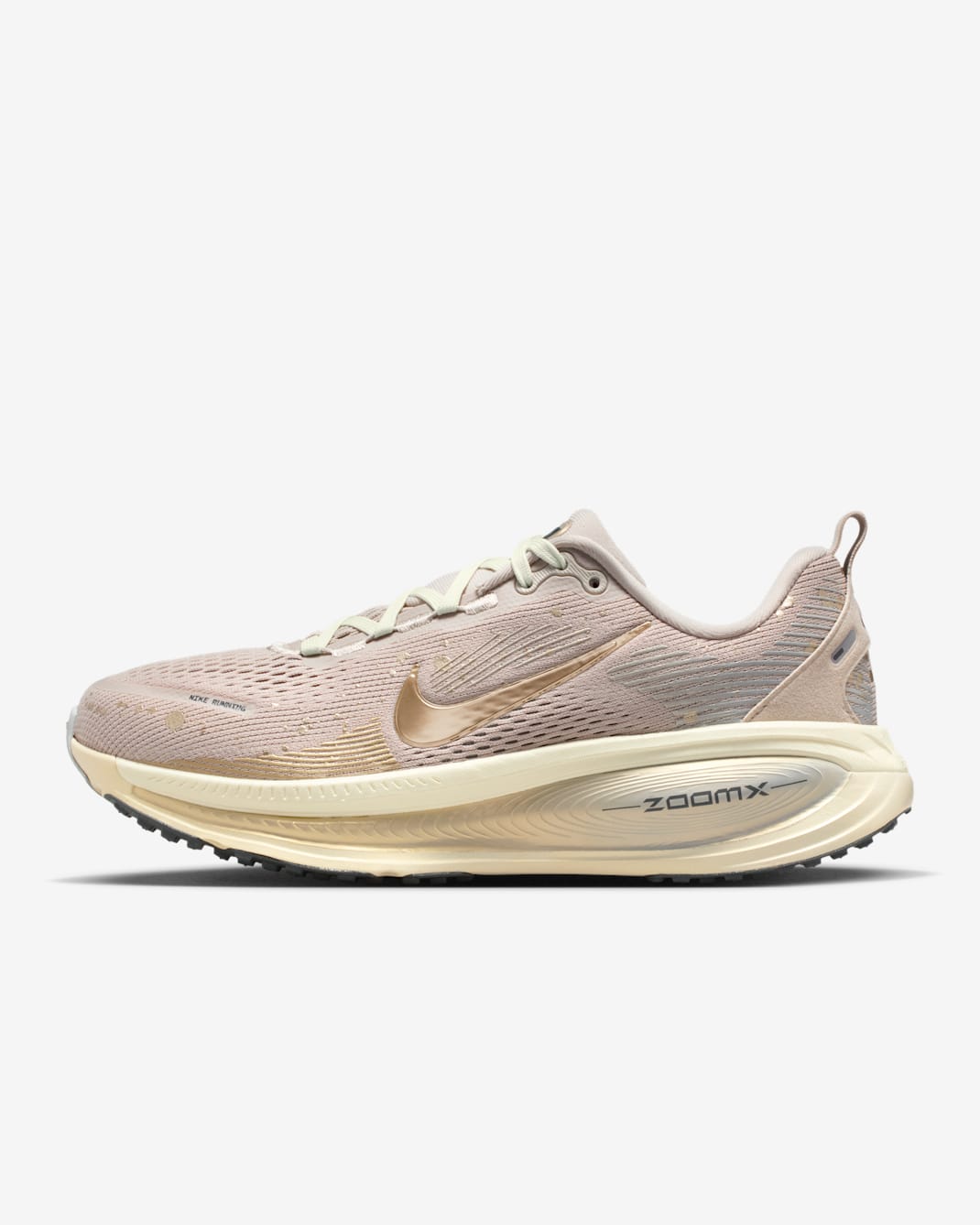나이키 보메로 18 SE 여성 로드 러닝화 - 크림 II/코코넛 밀크/라이트 스모크 그레이/메탈릭 골드 그레인