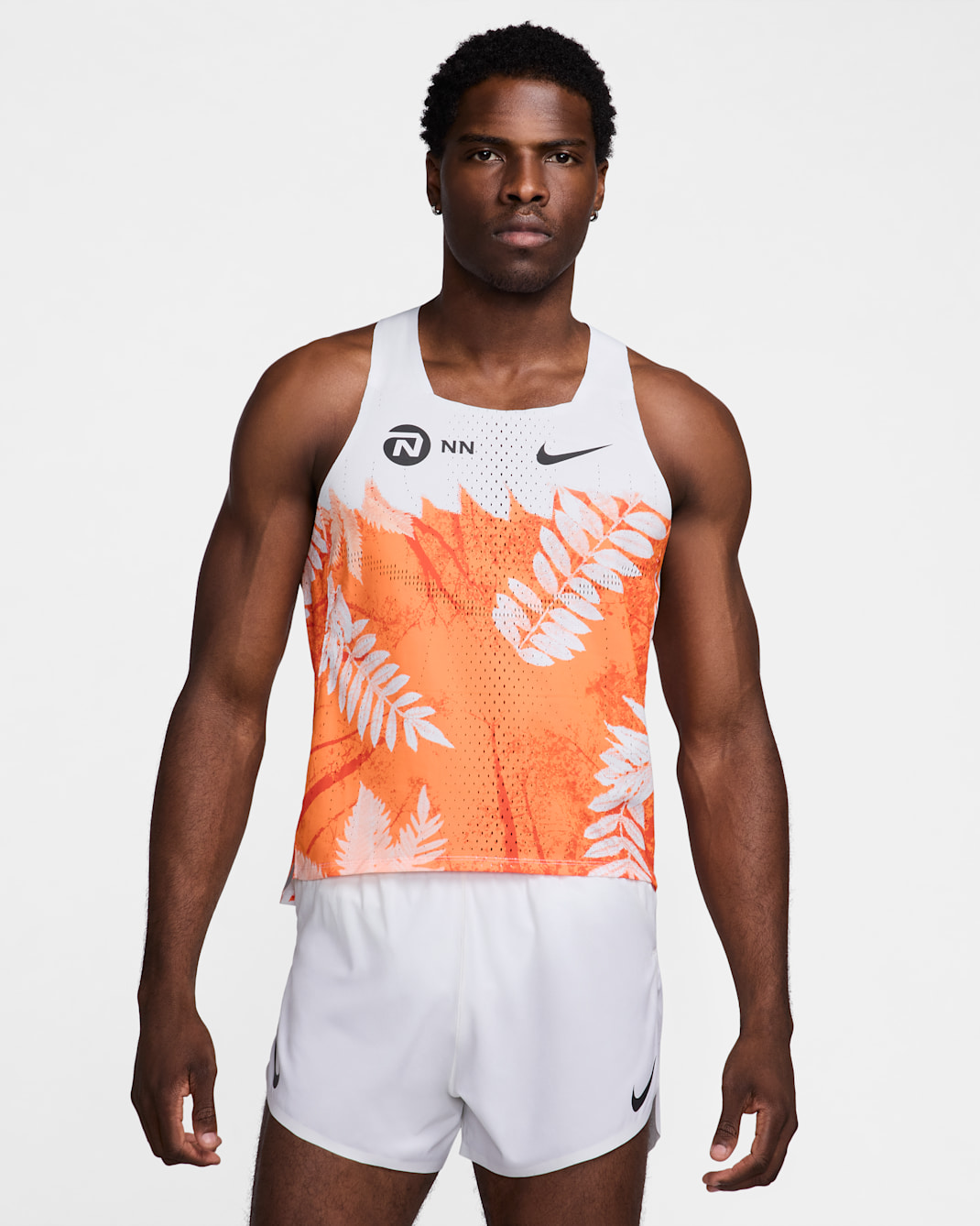 Nike AeroSwift NN Men's Dri-FIT ADV Running Vest - Total Orange/White/Black