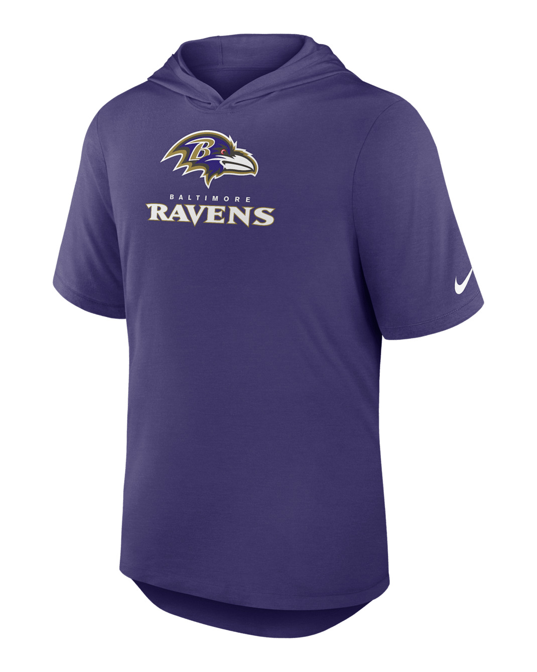 Baltimore Ravens Men's Nike Dri-FIT NFL Hooded T-Shirt - Purple