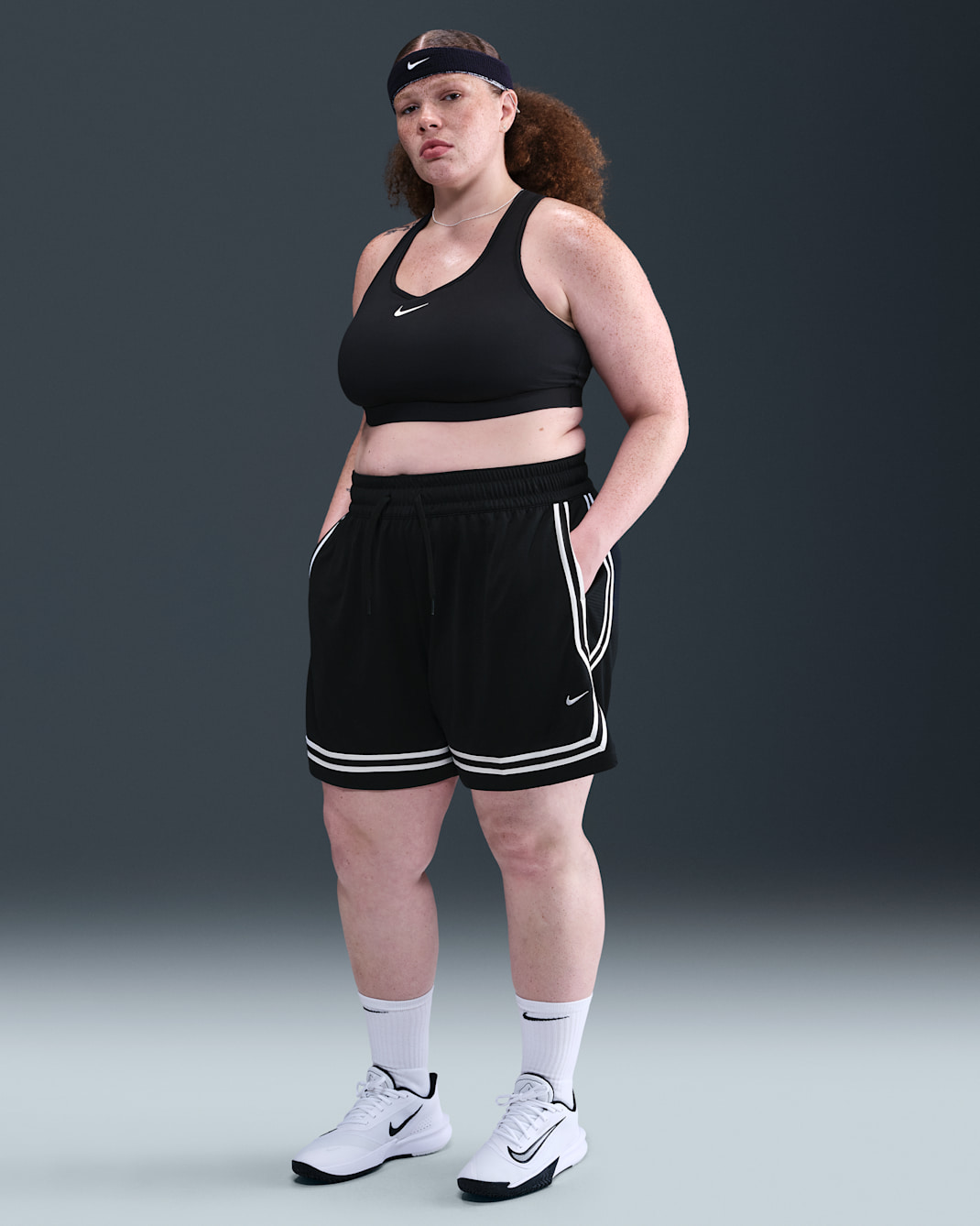 Nike Crossover Women's Dri-FIT 5" Basketball Shorts - Black/Black/White