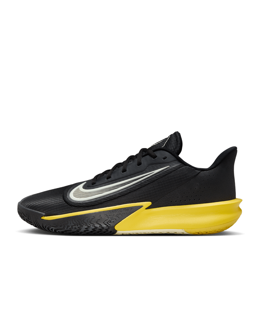 Nike Precision 7 Basketball Shoes - Black/Lightning/Coconut Milk