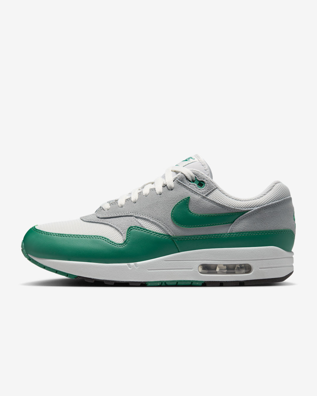 Nike Air Max 1 Essential Men's Shoes - Platinum Tint/Light Smoke Grey/Evergreen Aura