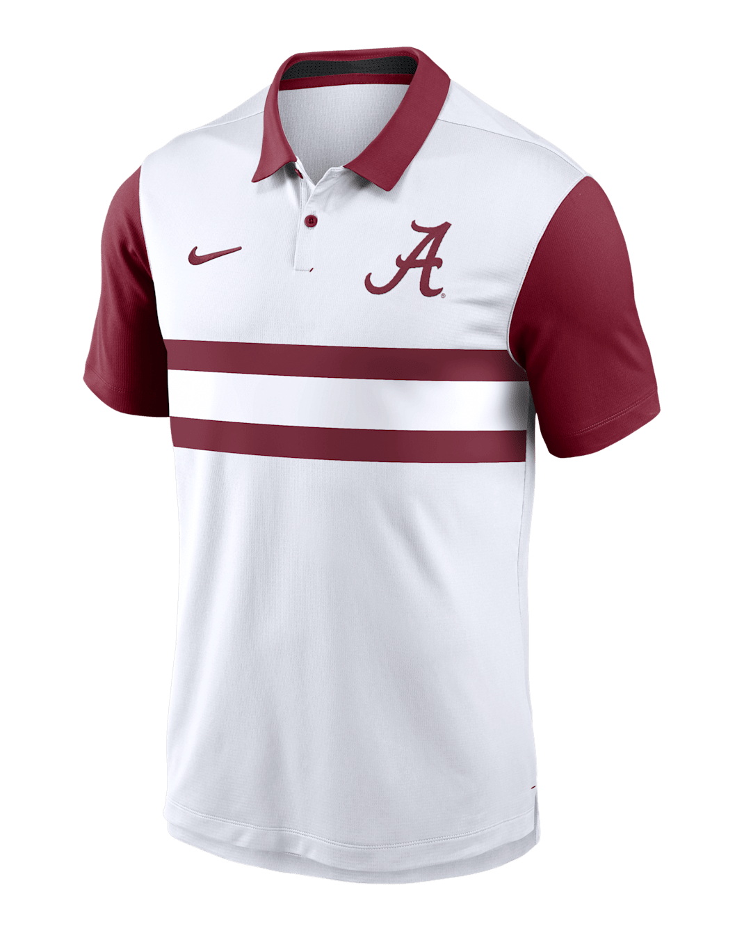 Alabama Crimson Tide Primetime Campus Vapor Men's Nike Dri-FIT College Polo - White
