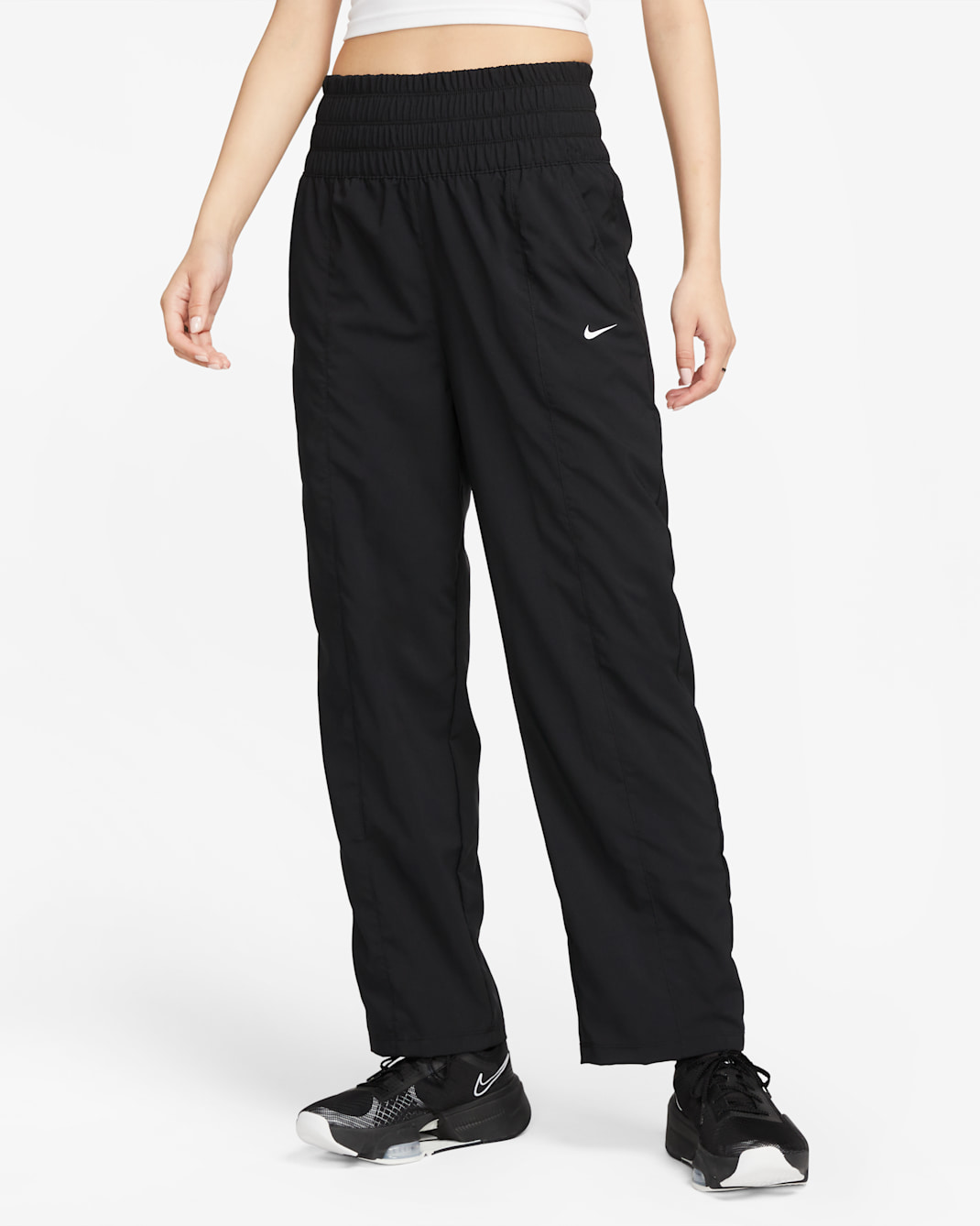 Nike Dri-FIT One Women's Ultra High-Waisted Pants - Black/White