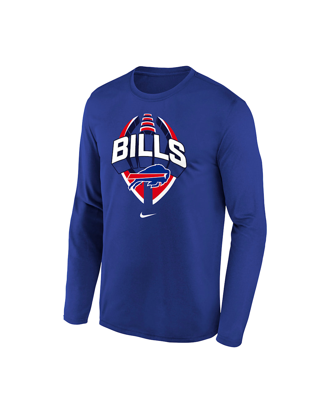 Buffalo Bills Legend Icon Big Kids' Nike Dri-FIT NFL Long-Sleeve T-Shirt - Royal