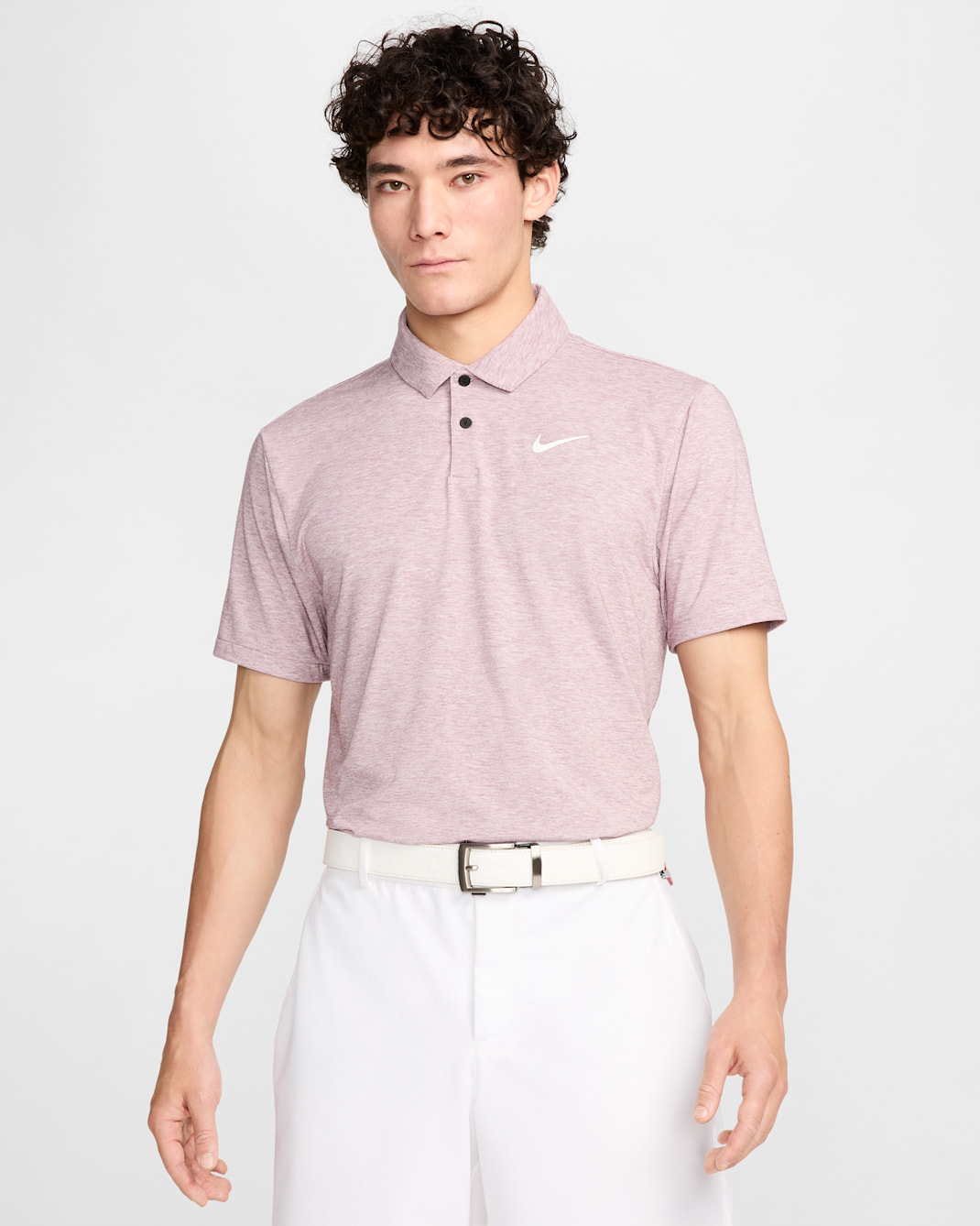 Nike Dri-FIT Tour Men's Golf Polo - Burgundy Crush/White