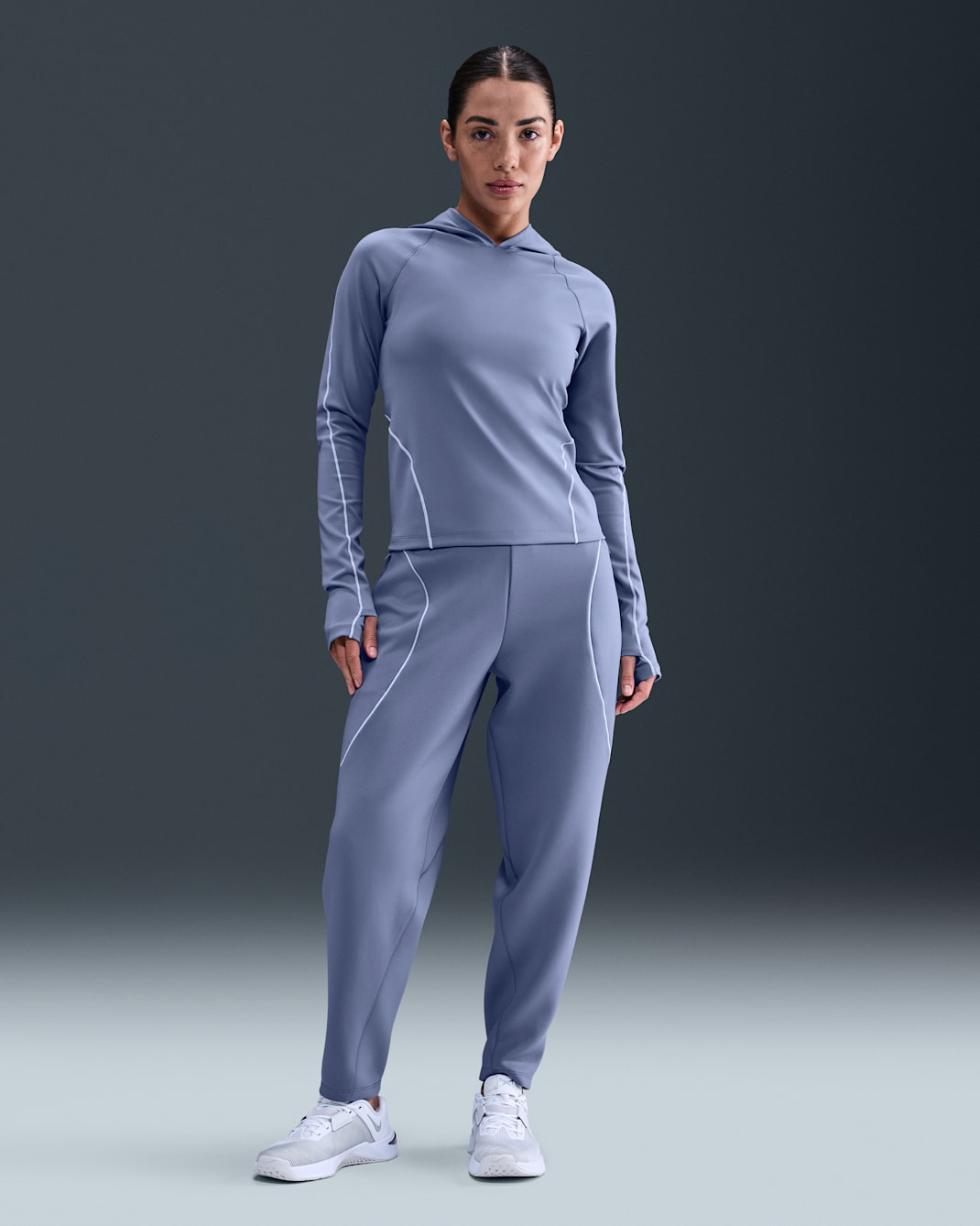 Nike Universa Women's Dri-FIT Mid-Rise Loose 7/8 Pants - World Indigo/Celestine Blue/Celestine Blue