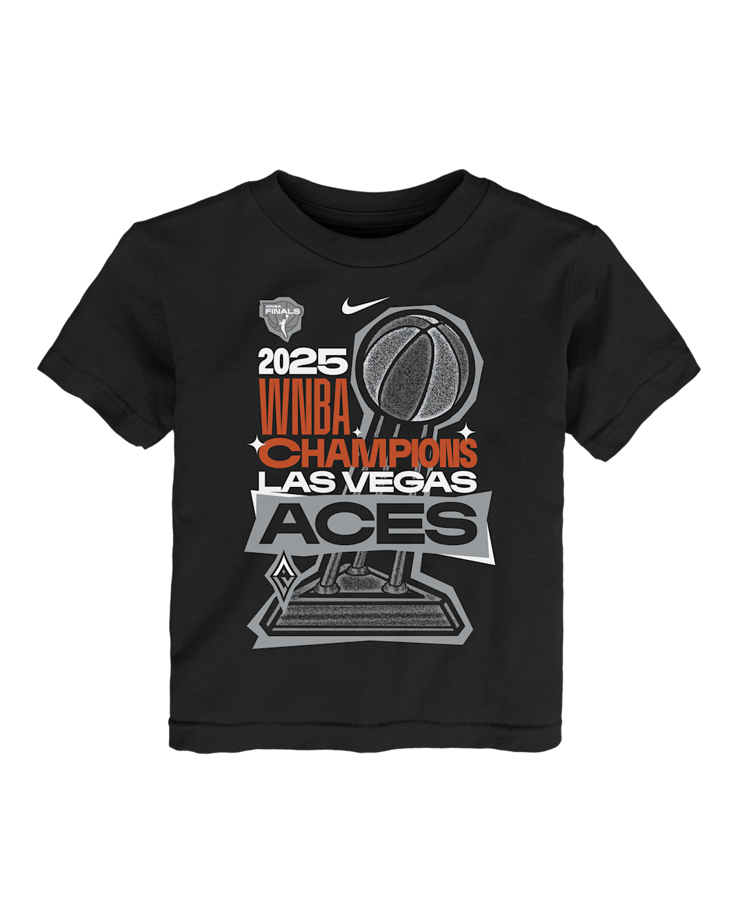 Playera de vestidores Nike de la WNBA infantil Las Vegas Aces - Negro