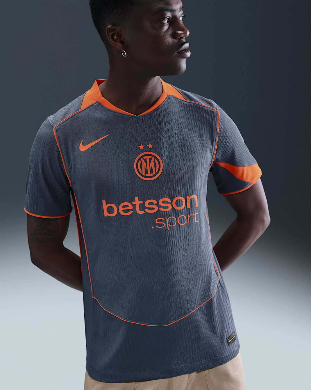 Inter Mailand 2025/26 Match Third Nike Dri-FIT ADV Total 90 Authentic Fußballtrikot (Herren) - Thunder Blue/Safety Orange/Safety Orange