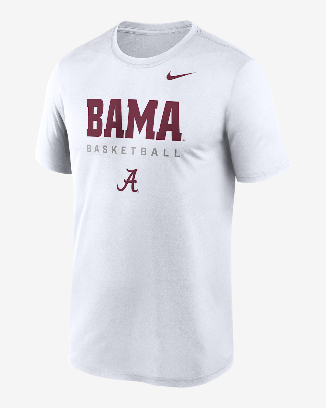 Alabama Courtside Basketball Legend Men's Nike Dri-FIT College T-Shirt - White