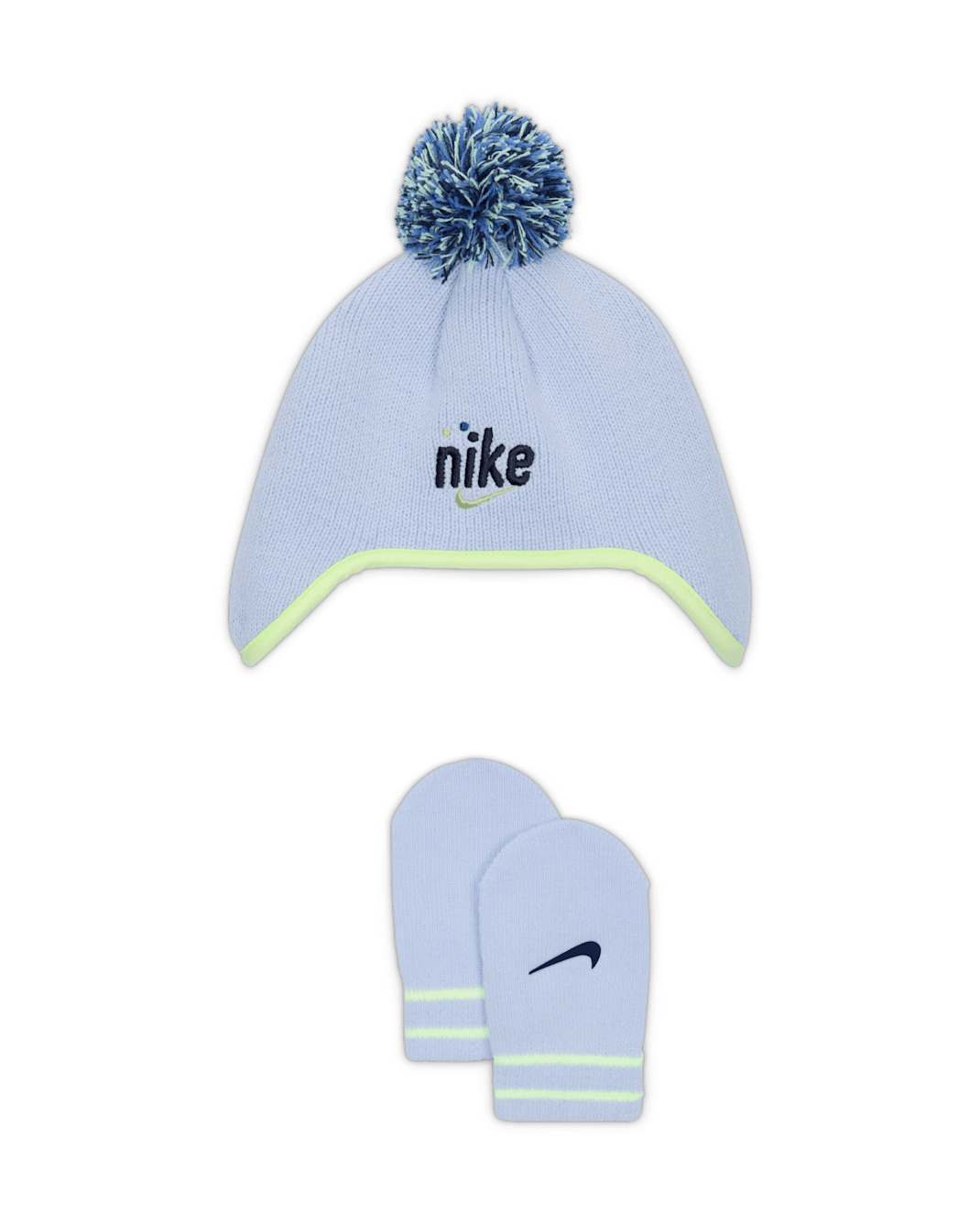 Nike Play For All Baby (12-24M) 2-Piece Peak Beanie Set - Ghost