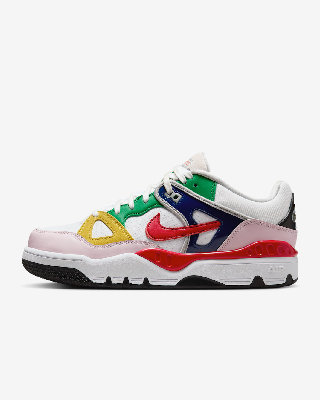 Air Force 3 Low x Nigo Men's Shoes - White/Tour Yellow/Pink Foam/University Red