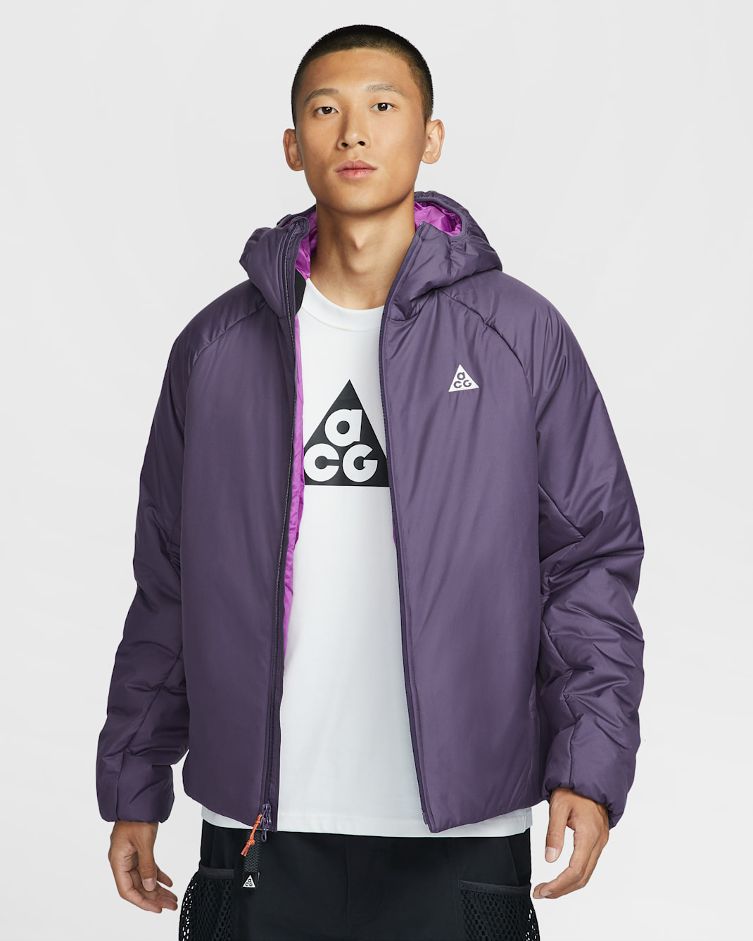 나이키 ACG '로프 드 도프' PrimaLoft® 남성 써마 핏 ADV 재킷 - 다크 레이즌/다크 레이즌/볼드 베리/서밋 화이트