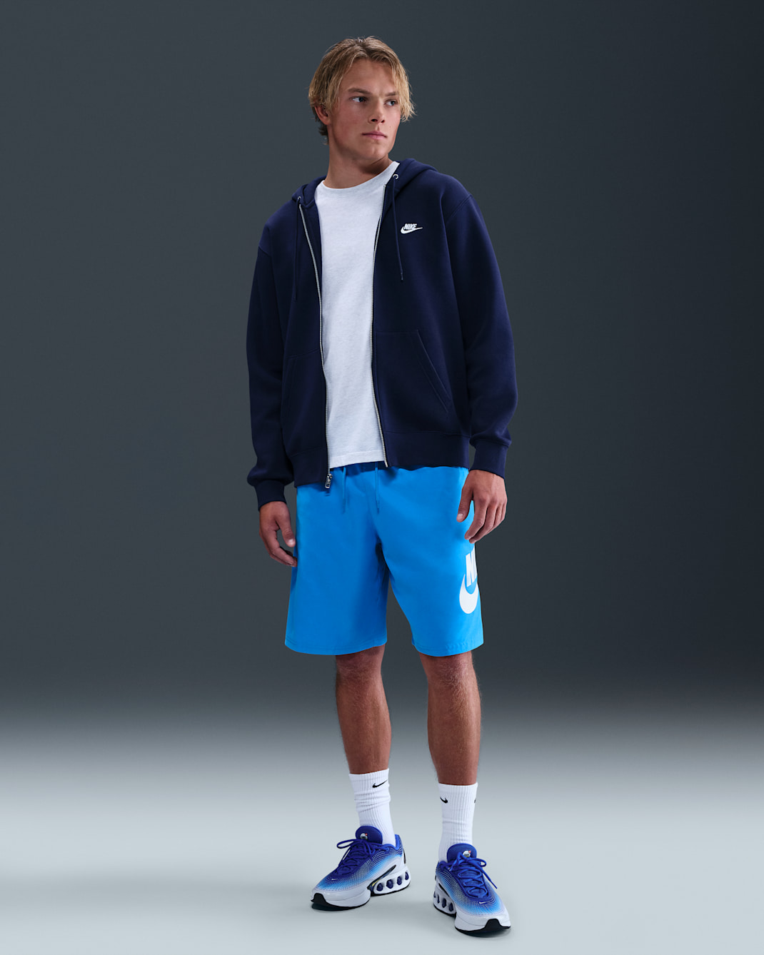 Nike Club Webshorts für Herren - Light Photo Blue/Weiß