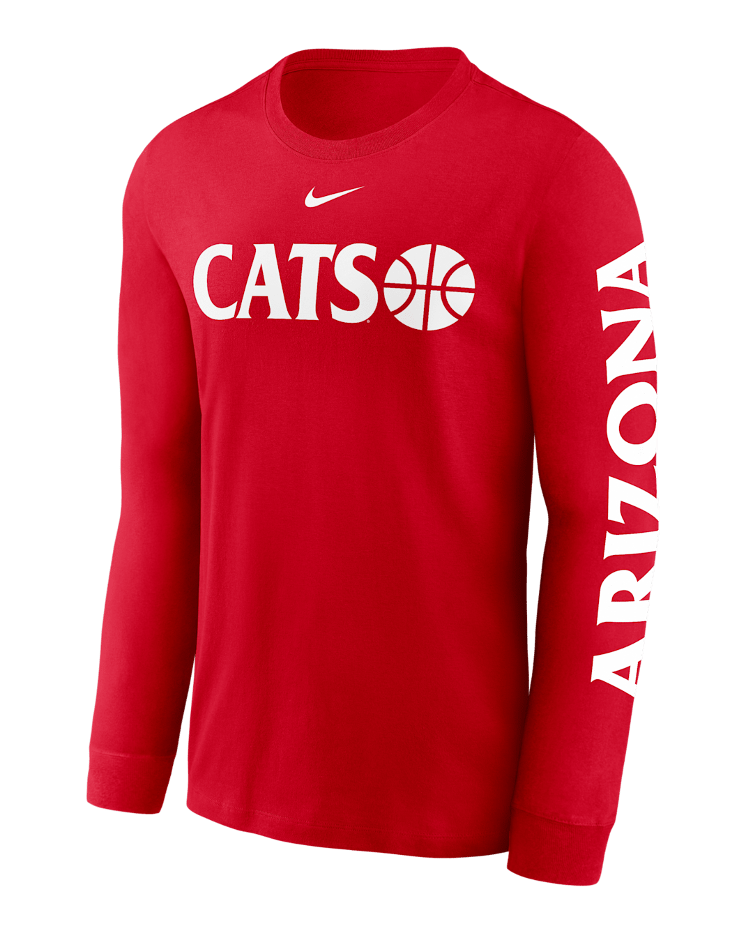 Arizona Wildcats Basketball Icon Men's Nike College Long-Sleeve T-Shirt - University Red