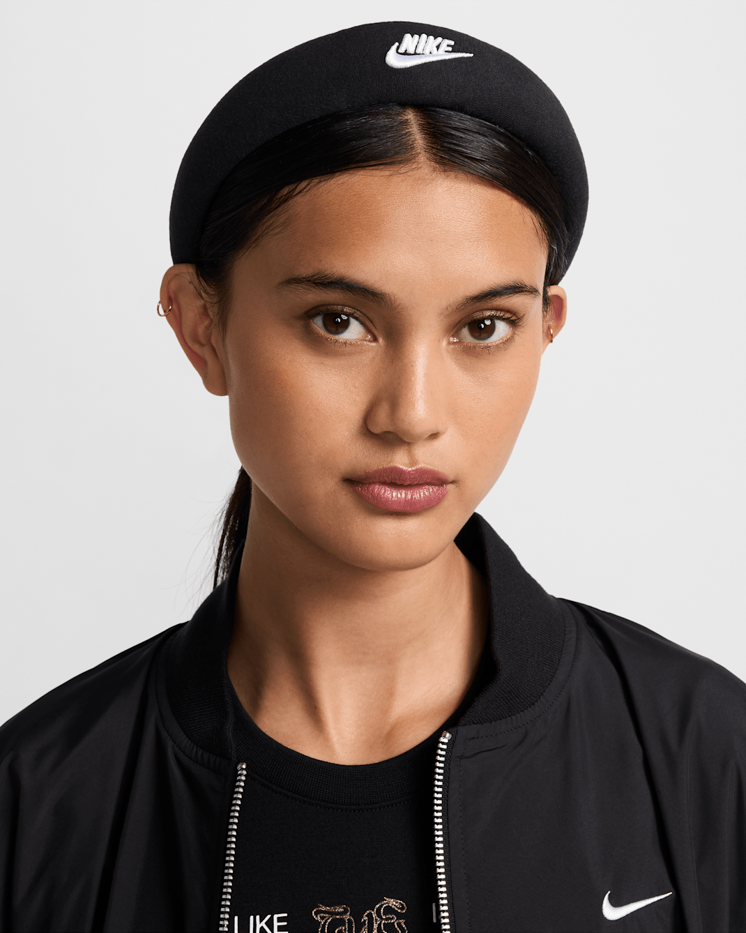 Nike Club Fleece Hairband - Black/Black/White